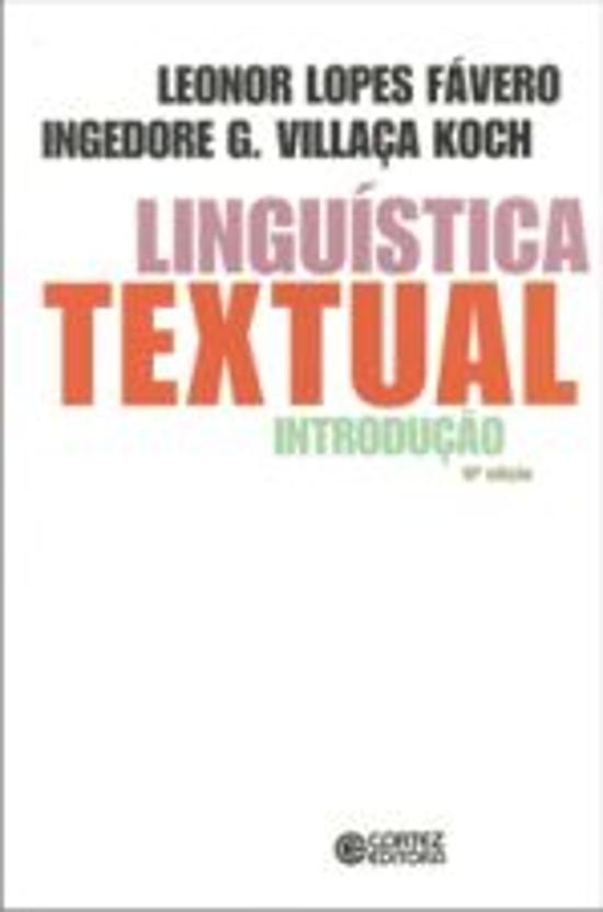 LINGUISTICA TEXTUAL - INTRODUCAO