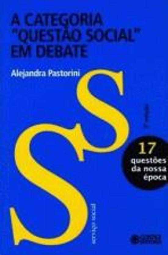CATEGORIA QUESTAO SOCIAL EM DEBATE, A