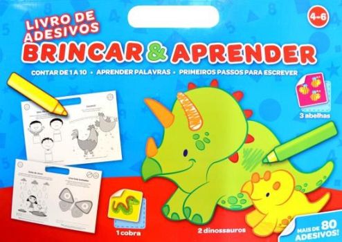 BRINCAR & APRENDER - LIVRO DE ADESIVOS - 4 A 6 ANO