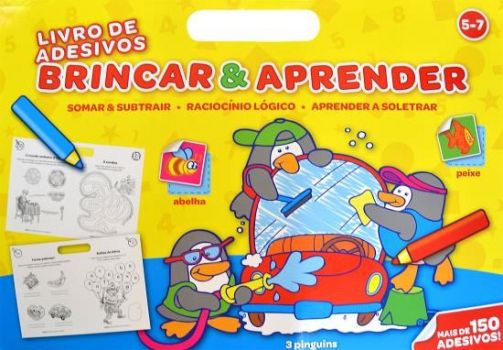 BRINCAR & APRENDER - LIVRO DE ADESIVOS - 5 A 7 ANO