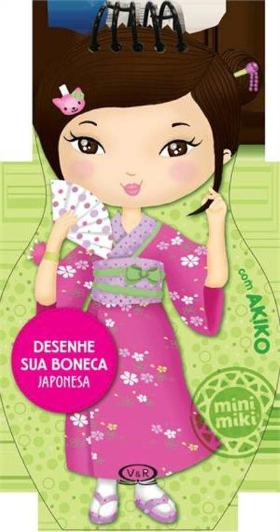 DESENHE SUA BONECA JAPONESA