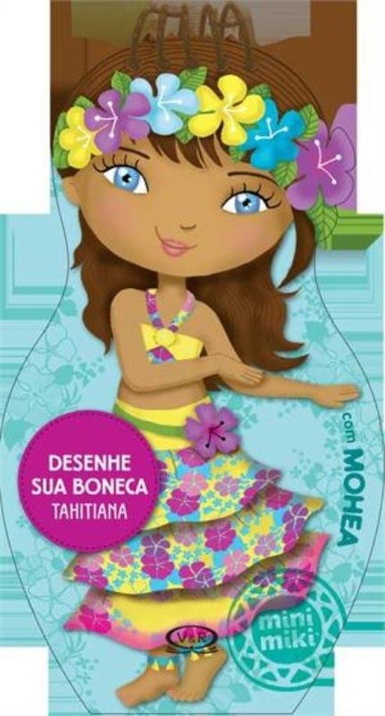 DESENHE SUA BONECA TAHITIANA