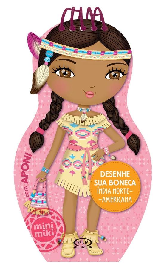 DESENHE SUA BONECA INDIA NORTE-AMERICANA