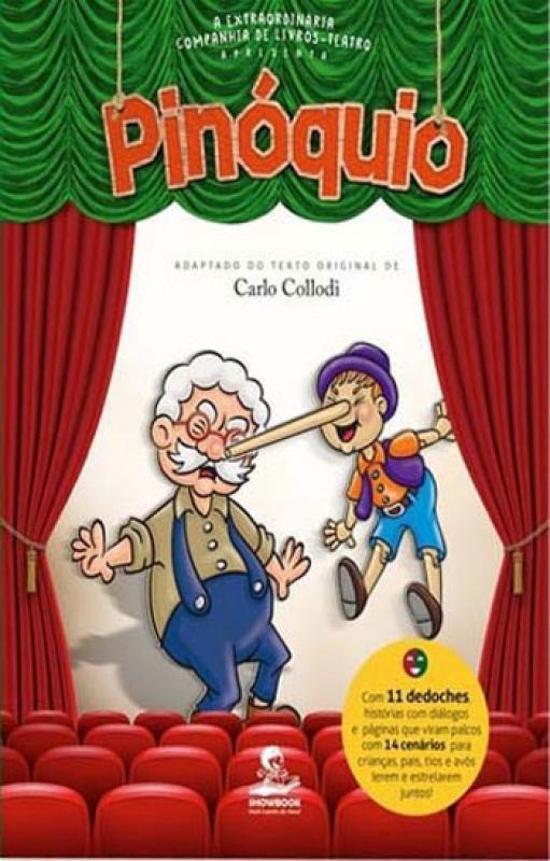 PINOQUIO - LIVRO-TEATRO COM DEDOCHES E CENARIOS