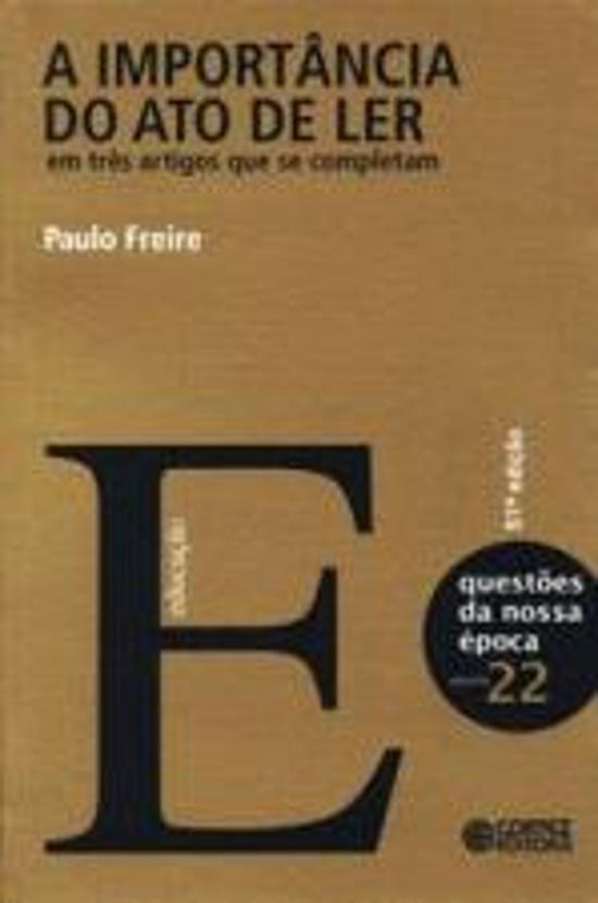 IMPORTANCIA DO ATO DE LER, A